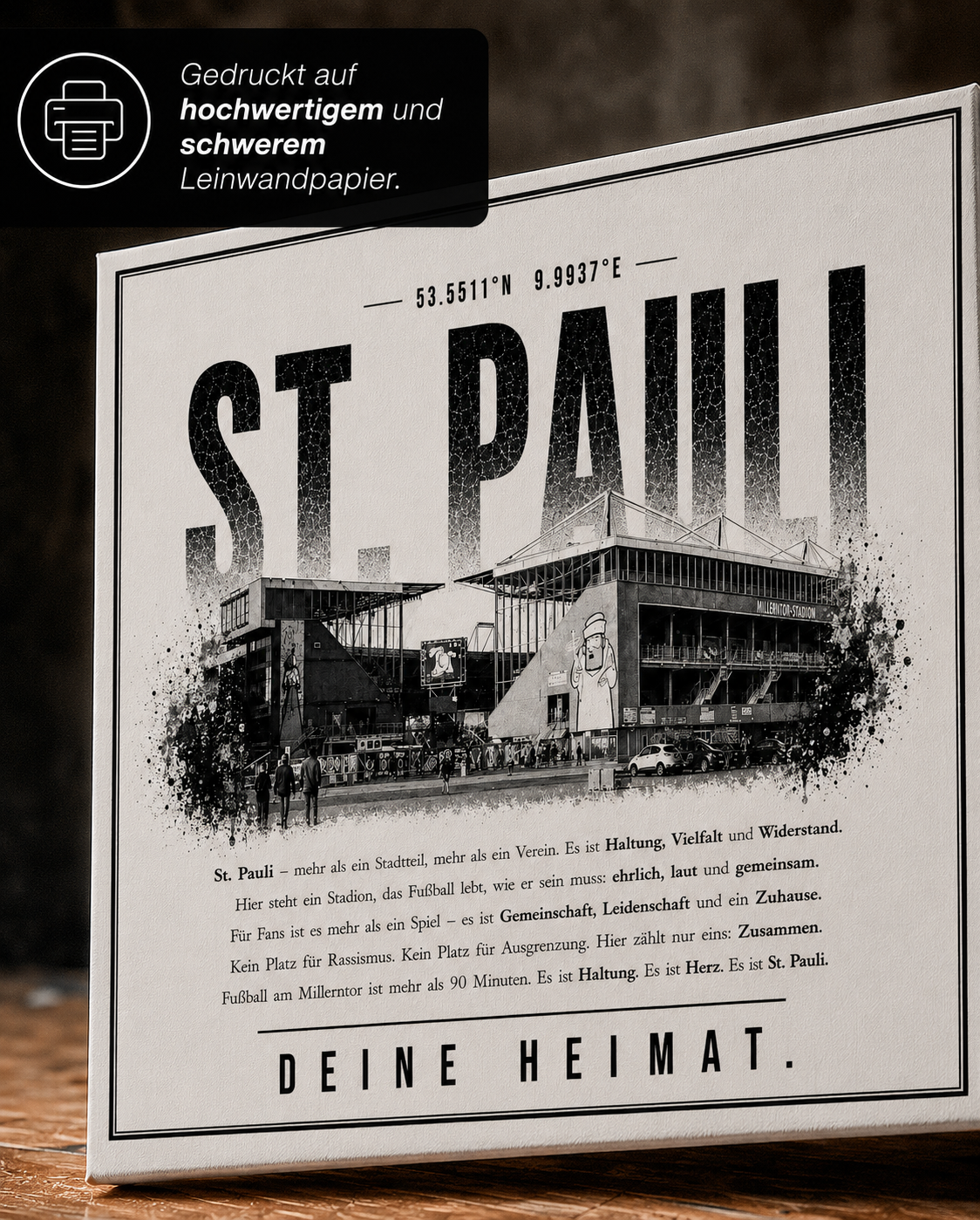 St. Pauli Stadion Leinwand