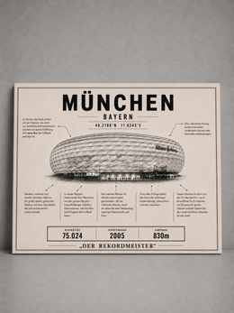 München Stadion Leinwand