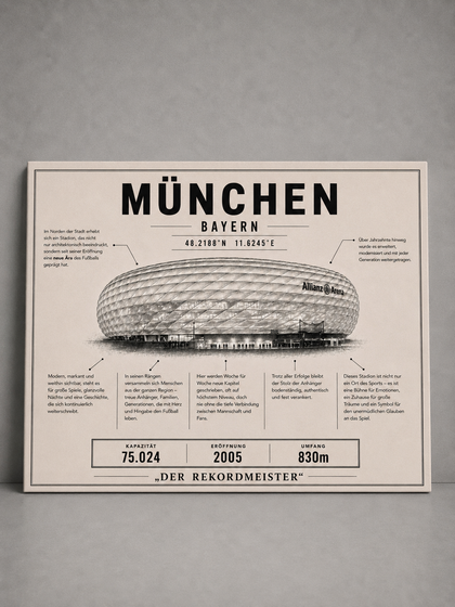 München Stadion Leinwand