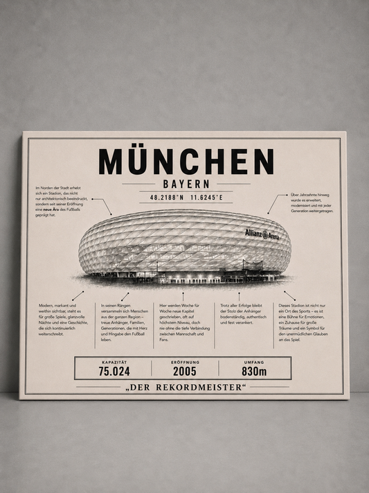München Stadion Leinwand