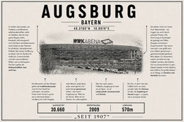 Augsburg Stadion Leinwand