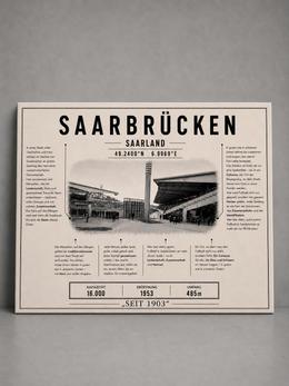 Saarbrücken Stadion Leinwand
