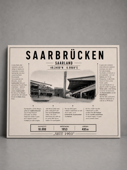 Saarbrücken Stadion Leinwand