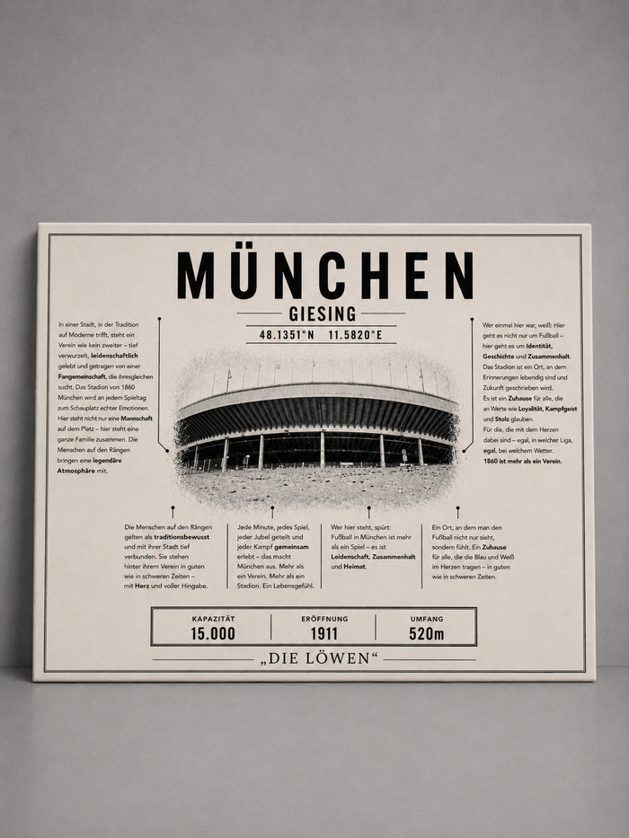 München Stadion Leinwand