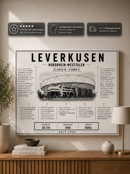 Leverkusen Stadion Leinwand