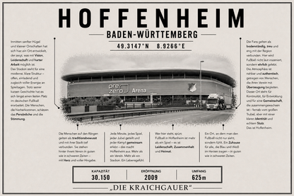 Hoffenheim Stadion Leinwand