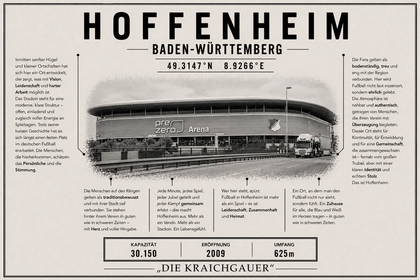 Hoffenheim Stadion Leinwand