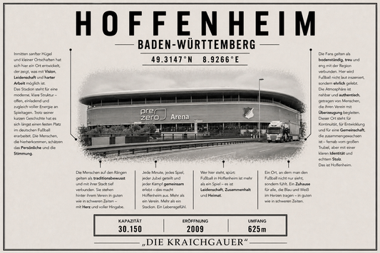 Hoffenheim Stadion Leinwand