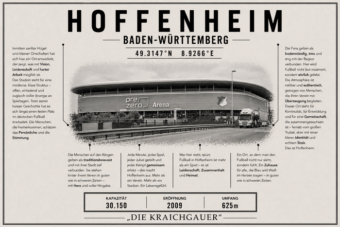 Hoffenheim Stadion Leinwand