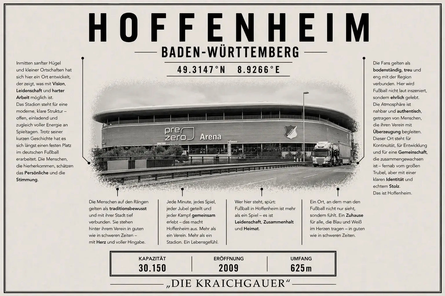 Hoffenheim Stadion Leinwand