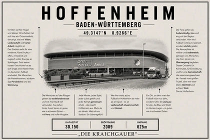 Hoffenheim Stadion Leinwand