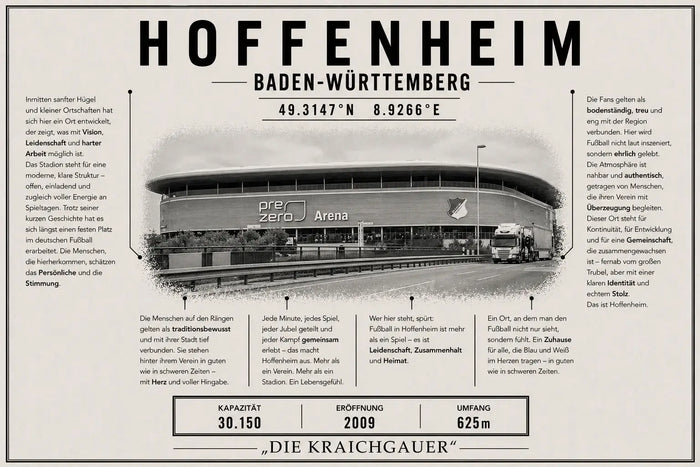 Hoffenheim Stadion Leinwand