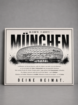 München Stadion Leinwand