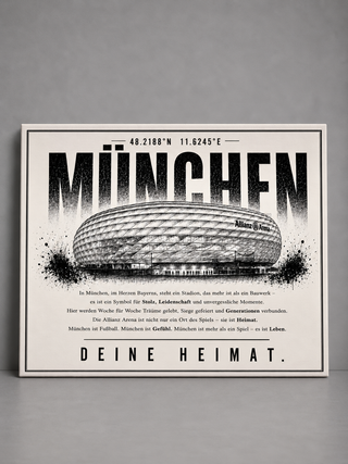 München Stadion Leinwand