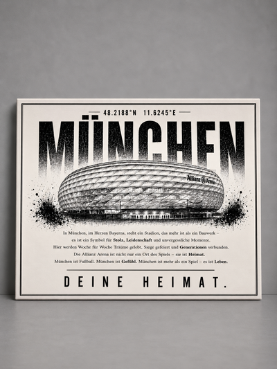 München Stadion Leinwand