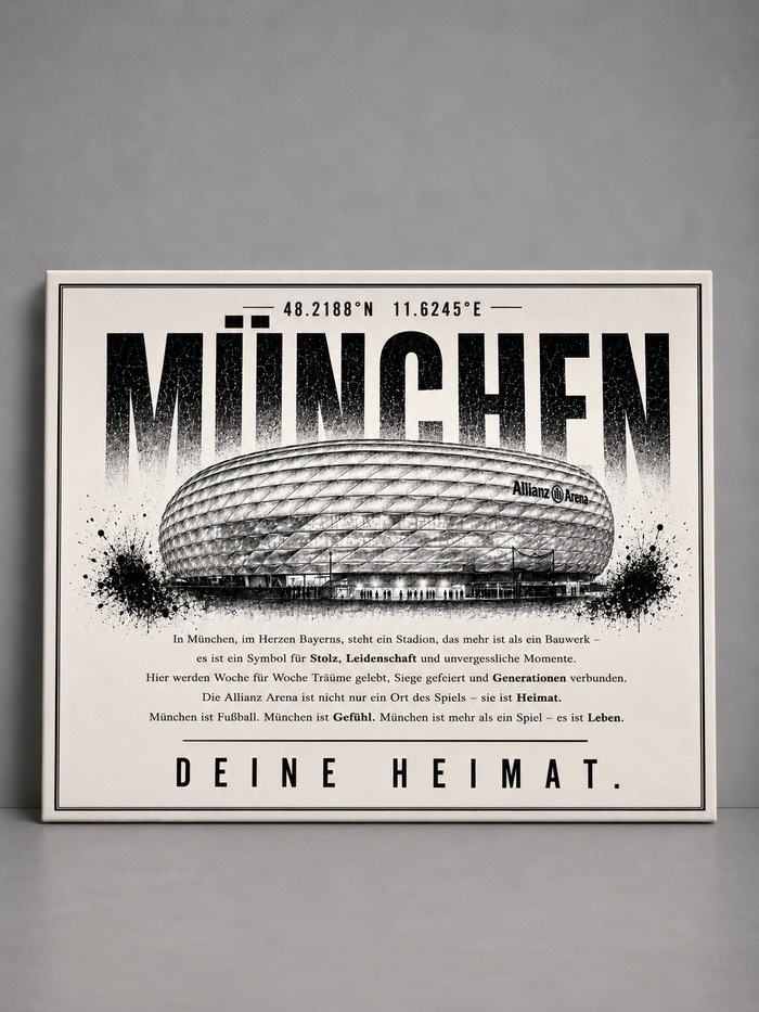 München Stadion Leinwand