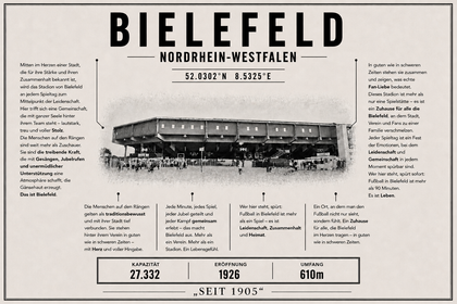 Bielefeld Stadion Leinwand
