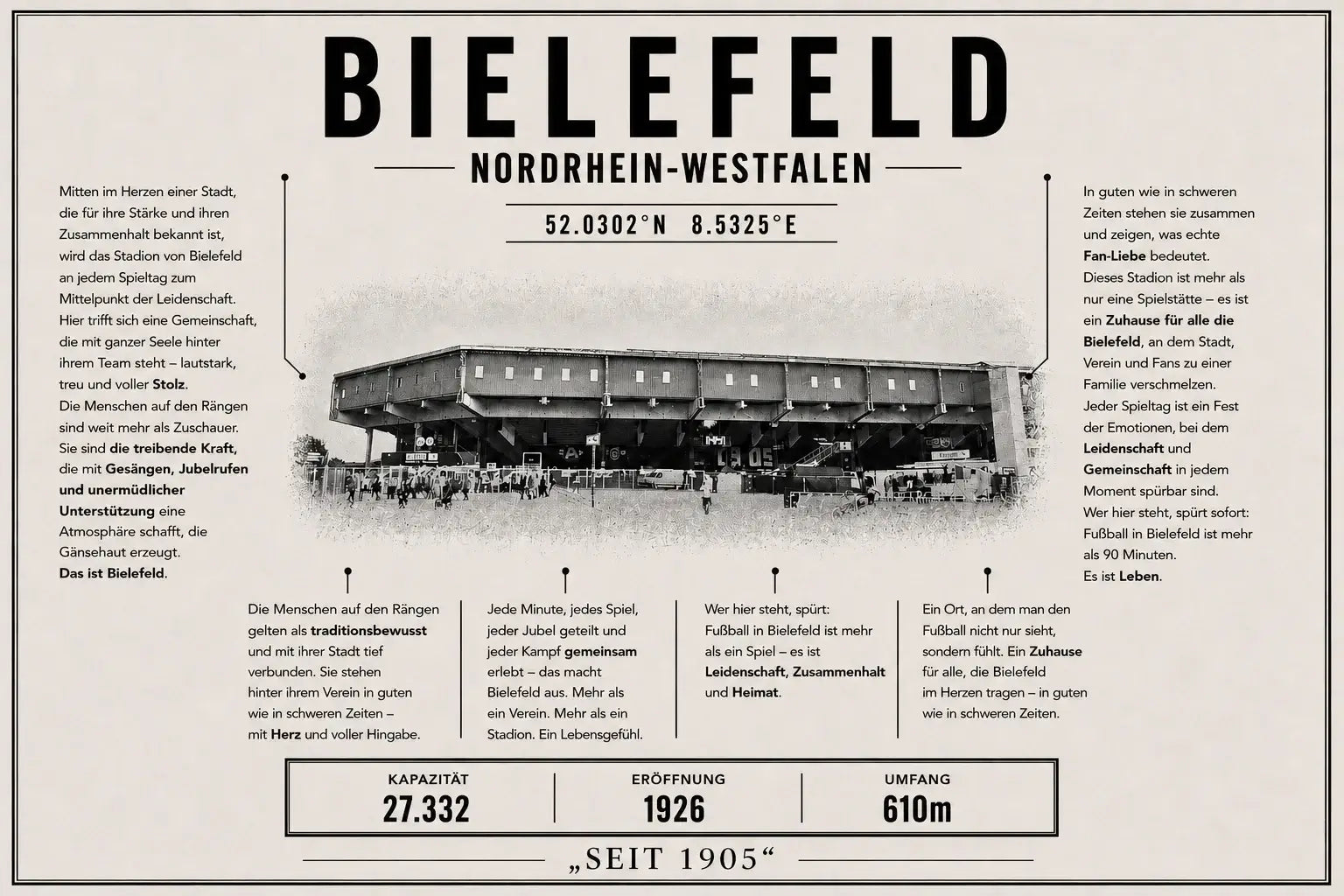 Bielefeld Stadion Leinwand