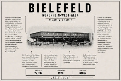 Bielefeld Stadion Leinwand