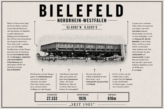Bielefeld Stadion Leinwand