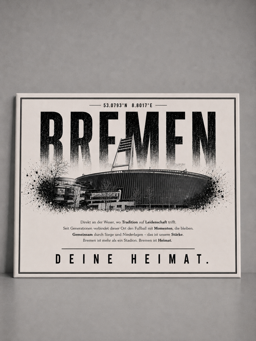 Bremen Stadion Leinwand