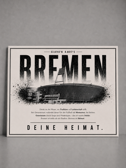 Bremen Stadion Leinwand