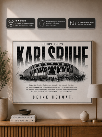 Karlsruhe Stadion Leinwand