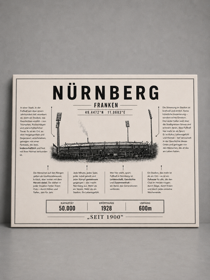 Nürnberg Stadion Leinwand
