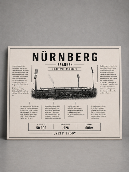 Nürnberg Stadion Leinwand