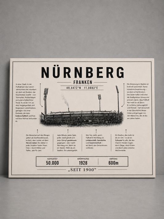 Nürnberg Stadion Leinwand