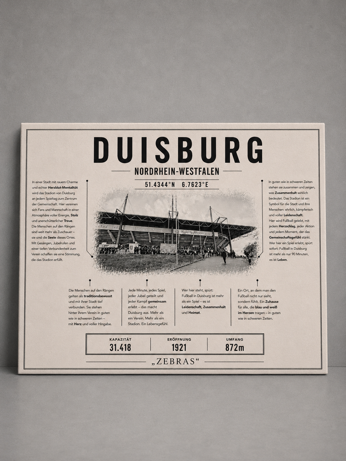 Duisburg Stadion Leinwand