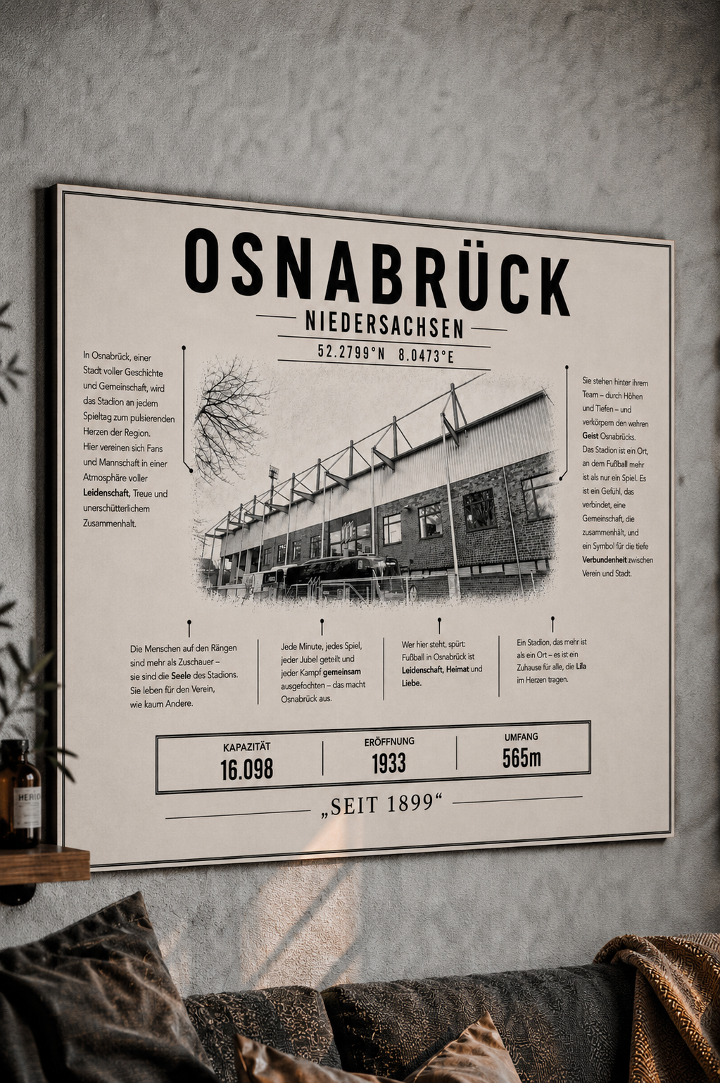 Osnabrück Stadion Leinwand