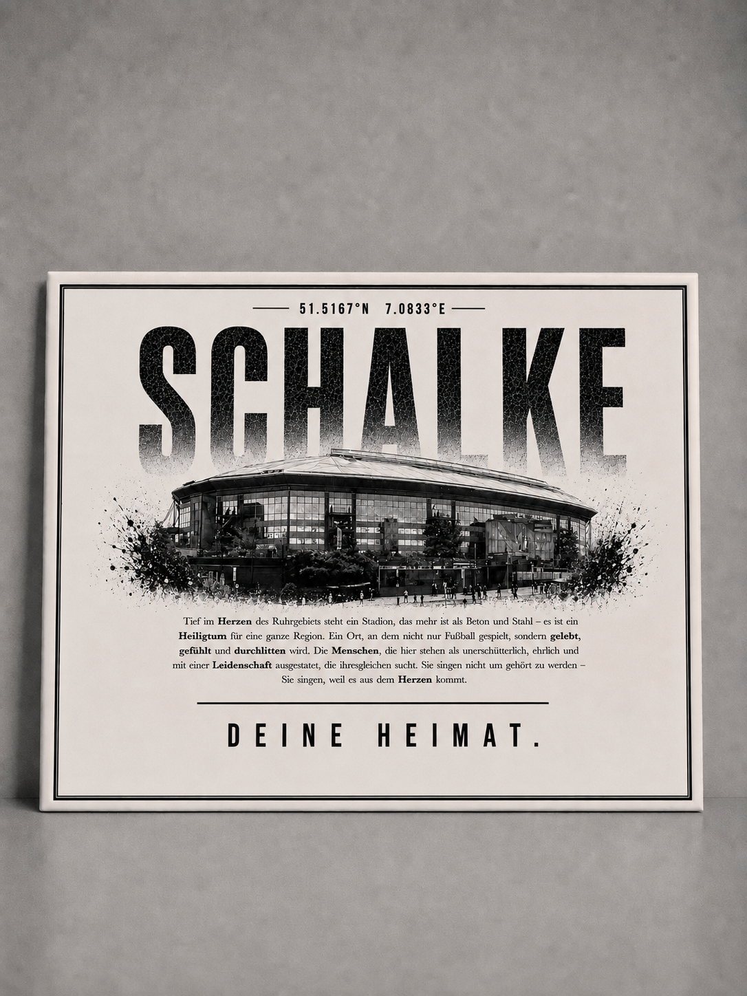Schalke Stadion Leinwand