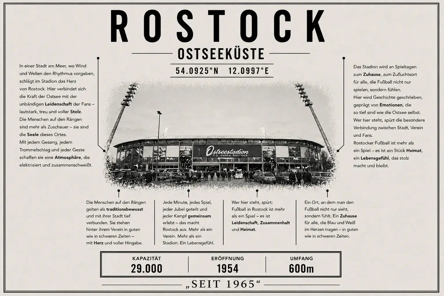 Rostock Stadion Leinwand