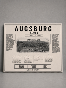 Augsburg Stadion Leinwand