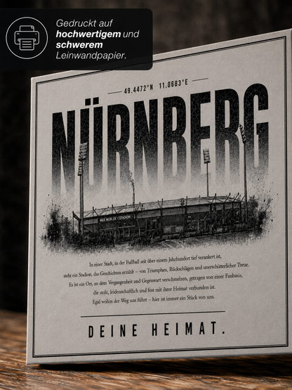 Nürnberg Stadion Leinwand