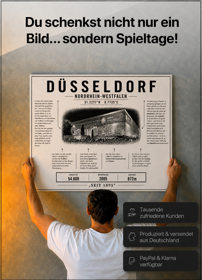 Düsseldorf Stadion Leinwand