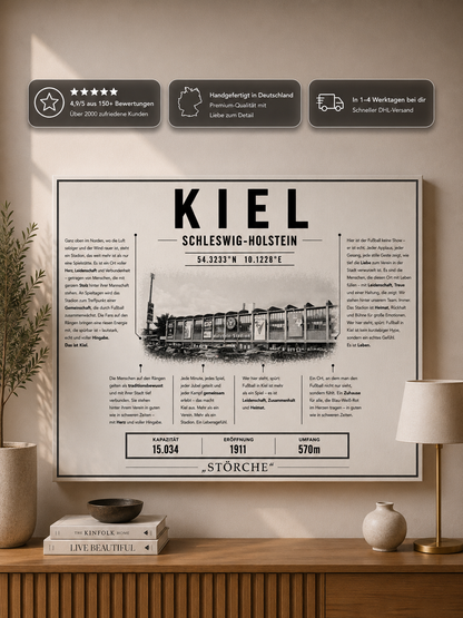 Kiel Stadion Leinwand