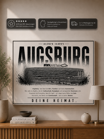 Augsburg Stadion Leinwand