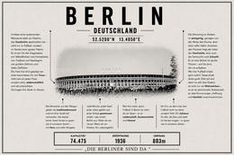 Berlin Stadion Leinwand