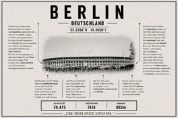 Berlin Stadion Leinwand
