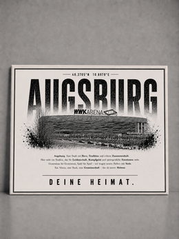 Augsburg Stadion Leinwand