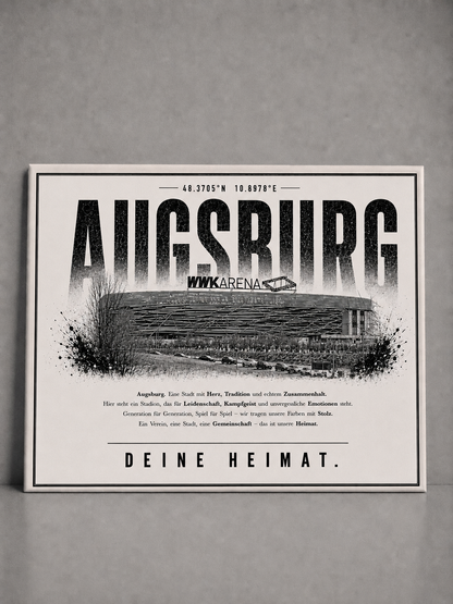 Augsburg Stadion Leinwand