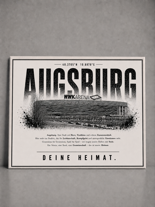 Augsburg Stadion Leinwand