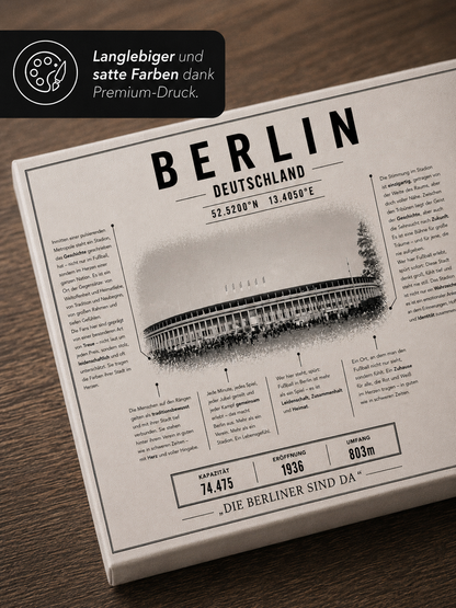 Berlin Hertha Stadion Leinwand