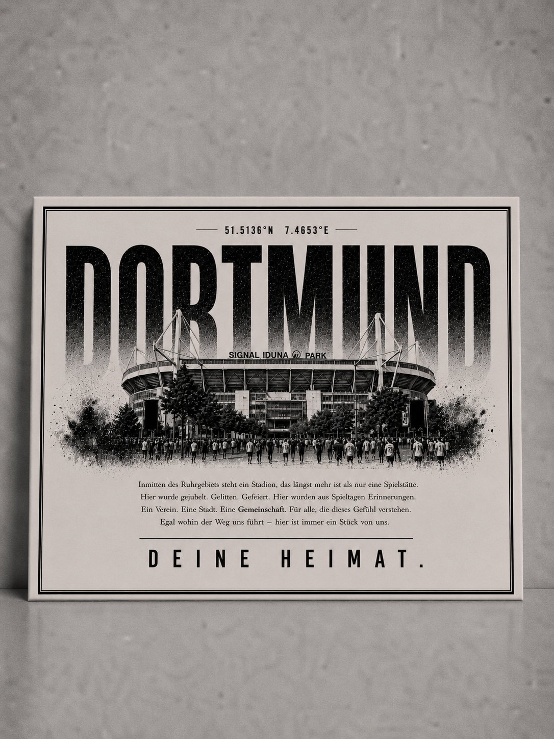 Dortmund Stadion Leinwand