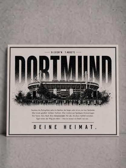 Dortmund Stadion Leinwand