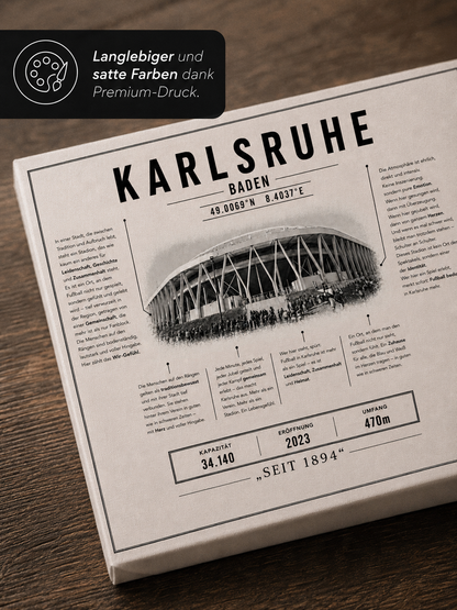 Karlsruhe Stadion Leinwand