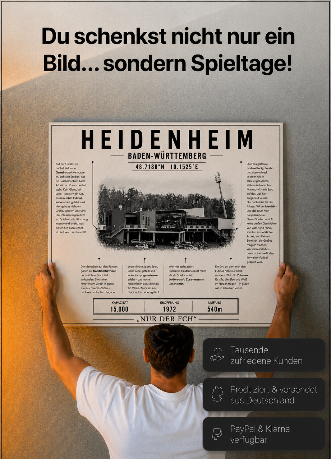 Heidenheim Stadion Leinwand