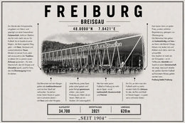 Freiburg Stadion Leinwand